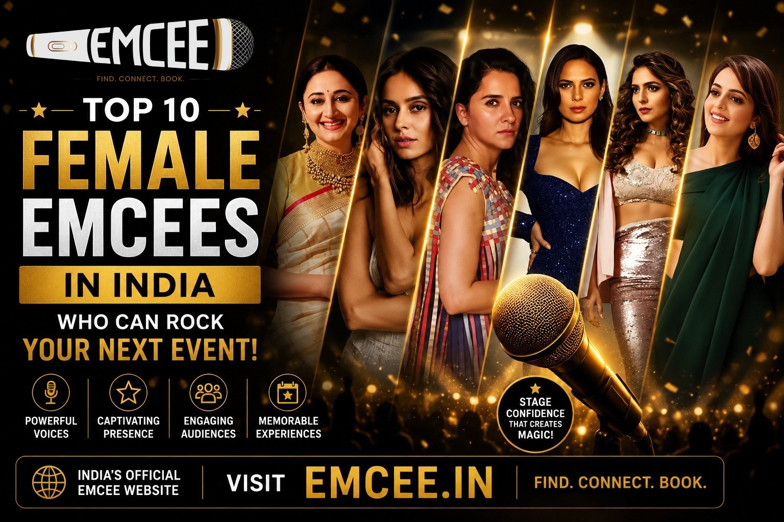 Top 10 Female Emcees in India Who Can Rock Your Next Event