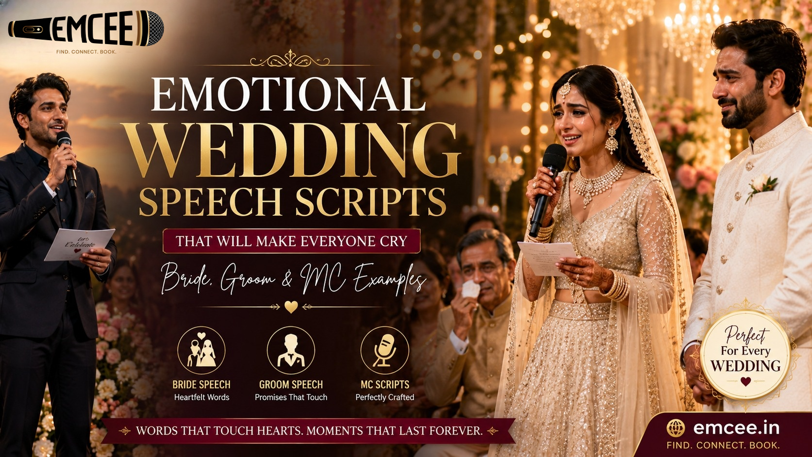 Emotional Wedding Speech Scripts That Will Make Everyone Cry (In The Best Way)
