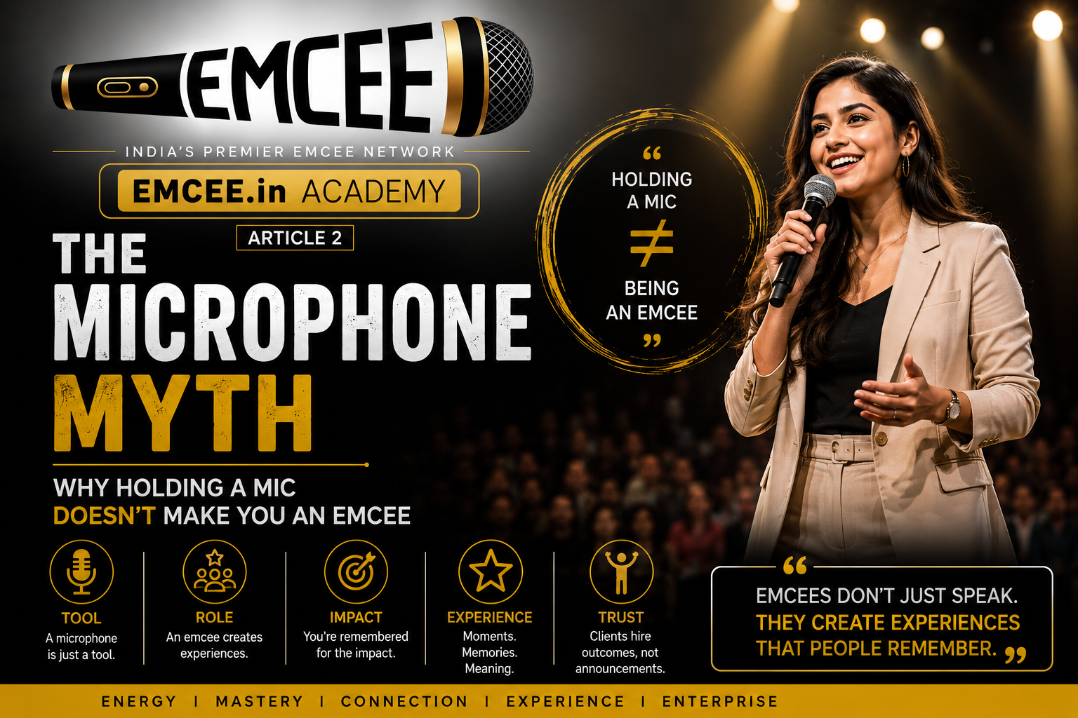 The Microphone Myth: Why Holding a Mic Doesn't Make You an Emcee - EMCEE.in Academy – Article 2